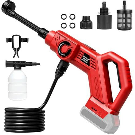 Akkumulátoros magasnyomású mosó Milwaukee 18 V akkumulátorhoz, 80 bar / 1300 PSI, 6 az 1-ben, 5 m tömlővel, hordozható mini