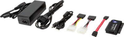 LogiLink USB 2.0 adapter 2,5" és 3,5" IDE/SATA HDD-hez, OTB funkcióval
