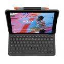 Logitech Slim Folio iPad (7. generációs) billentyűzetes tok, Bluetooth, A2197, A2200, A2198, francia AZERTY (grafit)