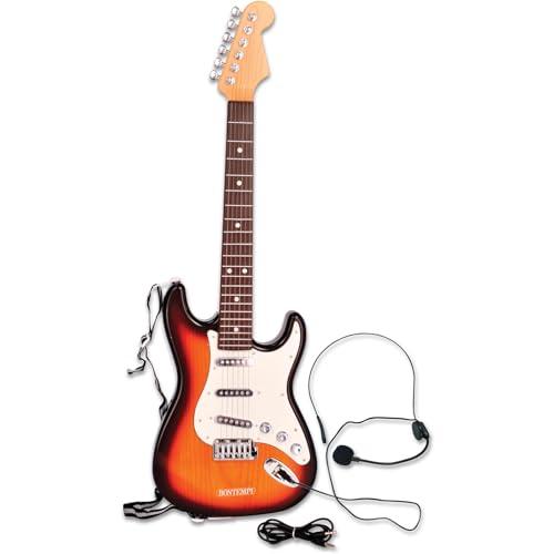 Bontempi elektromos gitár fejhallgatós mikrofonnal, MP3 csatlakozóval