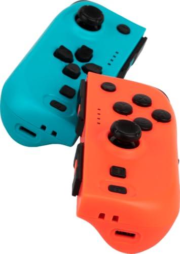 Konix joypad pár Nintendo Switch / Switch OLED / Switch 2 konzolhoz, 8 órás üzemidő, rezgés funkció (kék és piros)