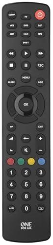 One For All Contour 8 univerzális távirányító, 8 eszközhöz (TV / Smart TV, set-top box, DVD, Blu-ray, Aux és audioeszközök)