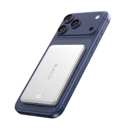 ADDTOP ultravékony mágneses powerbank iPhone-hoz, 5000 mAh, 20 W