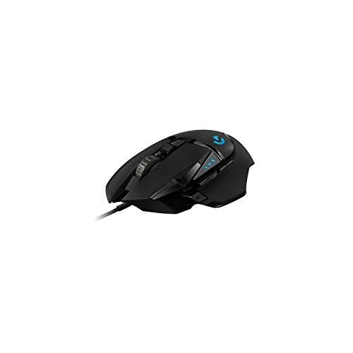 Logitech G502 HERO gamer egér, HERO szenzor, RGB, 16 000 DPI, 11 programozható gomb, laptophoz és PC-hez