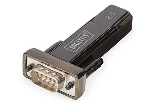 DIGITUS USB–soros adapter, RS232 átalakító, USB 2.0 Type-A – DSUB 9M, PL2303GT chipset, 80 cm kábellel