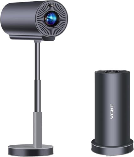 VGKE 4K hordozható mini projektor, autofókusz és trapézkorrekció, WiFi 6, Bluetooth, Full HD, teleszkópos láb