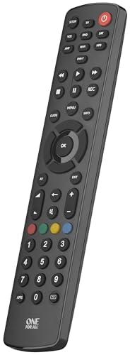 One For All Contour 8 univerzális távirányító, 8 eszközhöz (TV / Smart TV, set-top box, DVD, Blu-ray, Aux és audioeszközök)