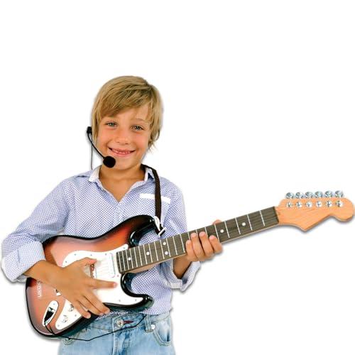 Bontempi elektromos gitár fejhallgatós mikrofonnal, MP3 csatlakozóval