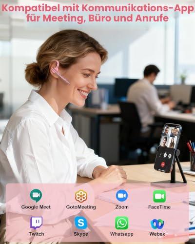 New Bee Bluetooth fülhallgató 72 órás lejátszási idővel, Bluetooth 5.1, LED kijelzővel