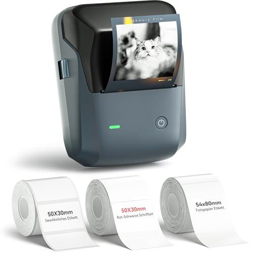 NIIMBOT B1 Pro címkenyomtató, 300 DPI, nagyobb címkékhez, fotók, logók és szövegek nyomtatásához