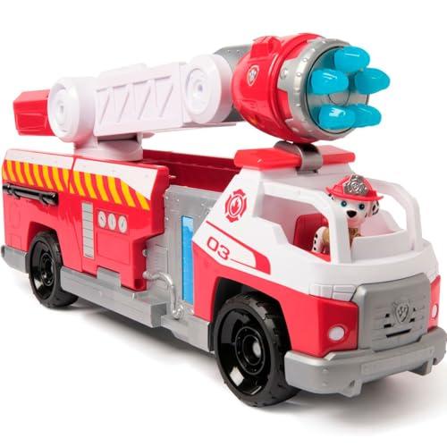 PAW PATROL Marshall deluxe tűzoltóautó oltófunkcióval, 50 cm hosszú, Marshall figurával, kis tűzoltóautóval