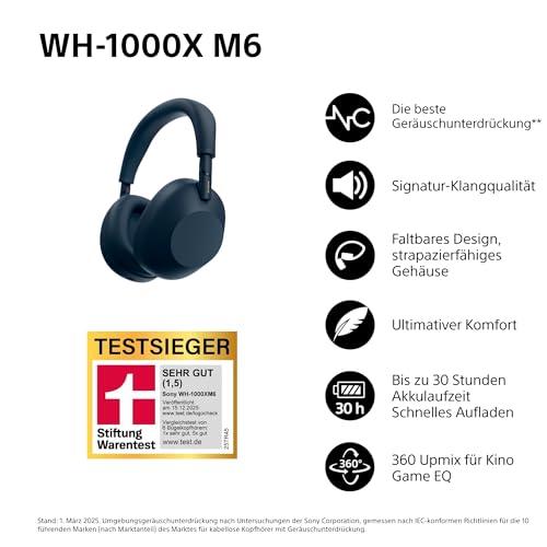 Sony WH-1000XM6 vezeték nélküli zajszűrős fejhallgató