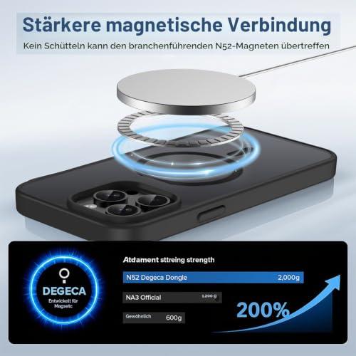 ORDA mágneses tok iPhone 15 Pro készülékhez, MagSafe kompatibilis (fekete)