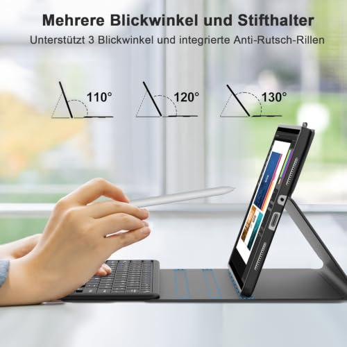 IVEOPPE tok billentyűzettel Xiaomi Redmi Pad 2 Pro 12,1" (2025) készülékhez, touchpaddel, német QWERTZ, Bluetooth, levehető