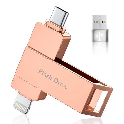 256 GB USB pendrive iPhone-hoz, USB-C és Lightning csatlakozóval, MFi-tanúsítvánnyal, alkalmazás nélkül