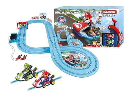 Carrera FIRST 20063028 Nintendo Mario Kart elektromos autópálya szett, 2,9 m, 1:50 méretarány, kézi vezérlőkkel