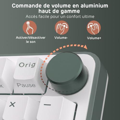 RK ROYAL KLUDGE C98 FR mechanikus gamer billentyűzet, mágneses Hall-effektus kapcsolók, vezetékes, RGB, 95%, 8 KHz