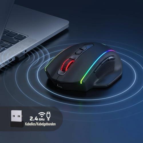 Redragon M686 Vampire Elite vezeték nélküli gamer egér, 16000 DPI