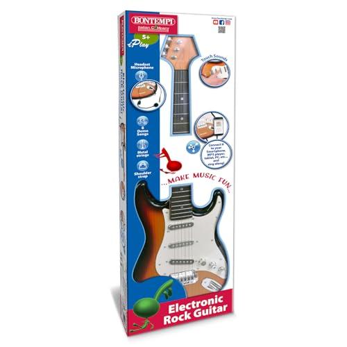 Bontempi elektromos gitár fejhallgatós mikrofonnal, MP3 csatlakozóval