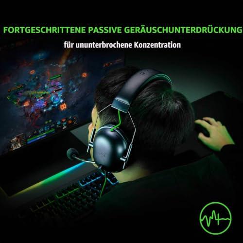 Razer BlackShark V2 X vezetékes gamer fejhallgató, 50 mm-es meghajtó, passzív zajszűrés, PC, Mac, PS4, Xbox One