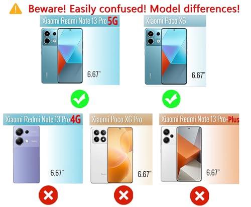 Topme Mobile Phone Case for Redmi Note 13 Pro 5G / Poco X6 5G (6.67 Inch) Protective Case, Skin Protection, Made of TPU Silicone Case - Dark