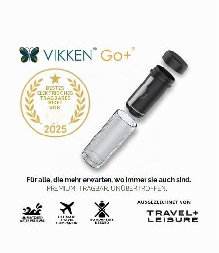 VIKKEN Go+ elektromos utazó bidé, USB-C, újratölthető, kézi, erős vízsugárral