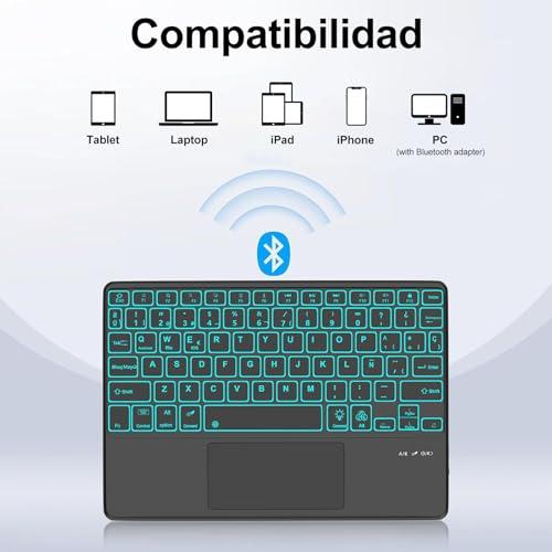 IVEOPPE iPad Pro 11" (M4, 2024) tok billentyűzettel, spanyol Ñ kiosztás, Bluetooth, háttérvilágítás, levehető