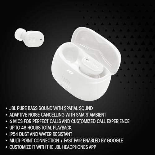 JBL Tune Buds 2 vezeték nélküli zajszűrős fülhallgató (fekete)