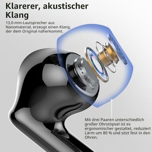 Vezeték nélküli Bluetooth 5.4 fülhallgató, mély basszus