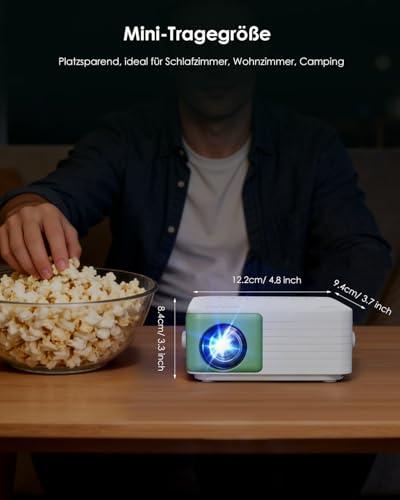 YOTON Y3 mini projektor, automatikus trapézkorrekció, 1080P támogatás, 15000 lumen (zöld)