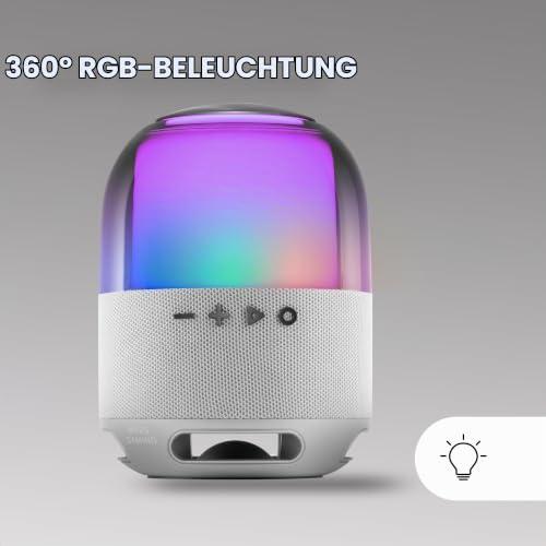 Mars Gaming MS-Flow, Portable 15 W Bluetooth Speaker, Powerful Sound with DeepBass 57 mm Driver, Compact Gaming Speaker with Bluetooth 5.3 a