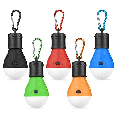 Flintronic 5 darabos LED kempinglámpa készlet, sátorlámpa karabinerrel, vészvilágítás