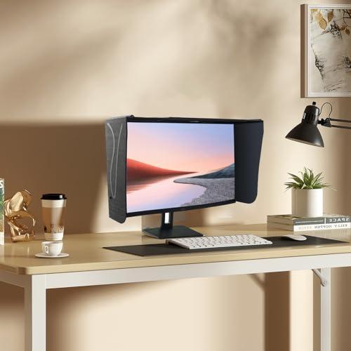 Mocoli monitorellenző napellenző, 27" monitorhoz, 41–71 cm szélességben állítható