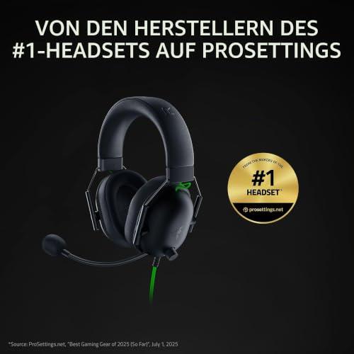 Razer BlackShark V2 X vezetékes gamer fejhallgató, 50 mm-es meghajtó, passzív zajszűrés, PC, Mac, PS4, Xbox One