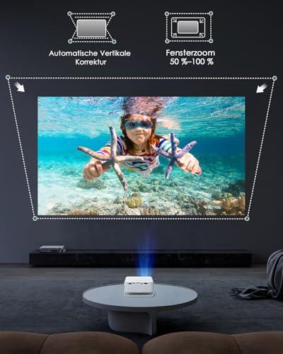 YOTON Y3 mini projektor, automatikus trapézkorrekció, 1080P támogatás, 15000 lumen (zöld)