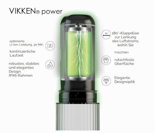 VIKKEN Go+ elektromos utazó bidé, USB-C, újratölthető, kézi, erős vízsugárral
