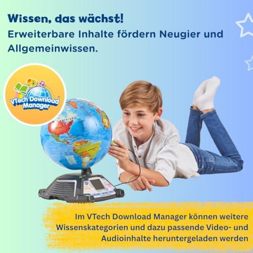 VTech interaktív videoglóbusz tanuló glóbusz kijelzővel és érintőceruzával
