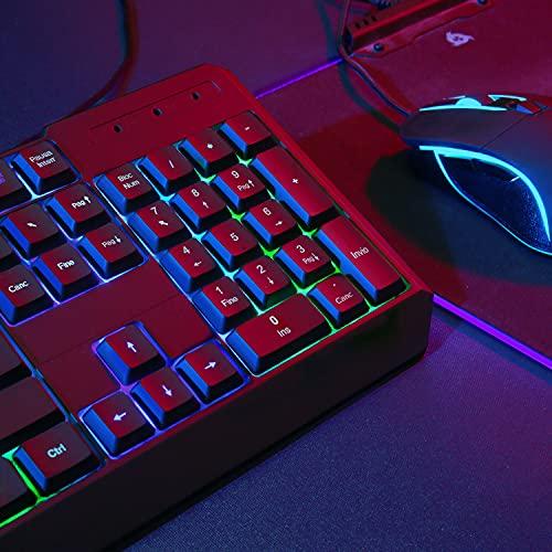 KLIM Chroma vezetékes gamer billentyűzet, olasz QWERTY kiosztás, USB, RGB világítás, új verzió (fekete)