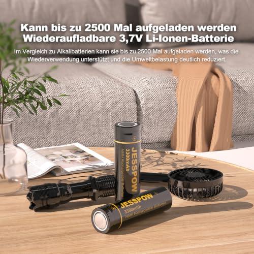 14430 újratölthető akkumulátor, lapos tetejű, 3300 mAh, zseblámpához, fejlámpához, napelemes lámpához, mini ventilátorhoz, 2 darabos