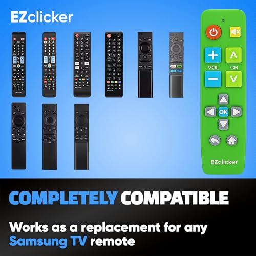 EZclicker nagygombos univerzális távirányító Samsung tévékhez, egyszerűsített (2 db AAA elem nem tartozék)