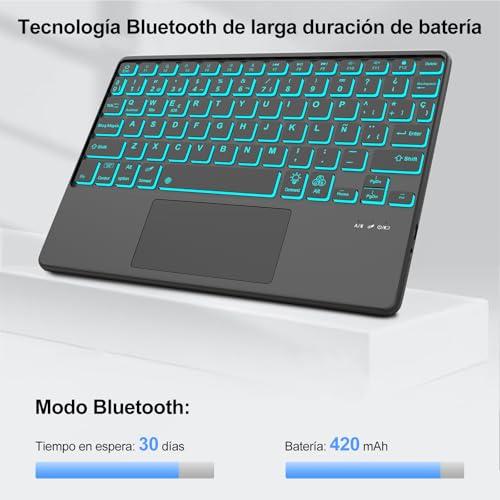 IVEOPPE iPad Pro 11" (M4, 2024) tok billentyűzettel, spanyol Ñ kiosztás, Bluetooth, háttérvilágítás, levehető