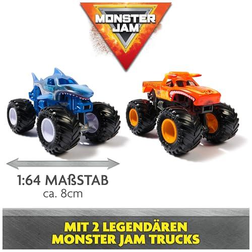 Monster Jam Supercharge Speedway játékszett Megalodon és El Toro Loco monster truckkal