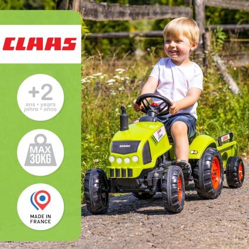 Falk Claas pedálos traktor utánfutóval gyerekeknek 2 éves kortól