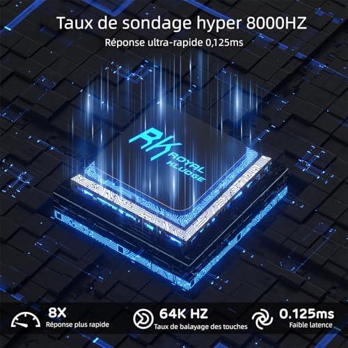 RK ROYAL KLUDGE C98 FR mechanikus gamer billentyűzet, mágneses Hall-effektus kapcsolók, vezetékes, RGB, 95%, 8 KHz