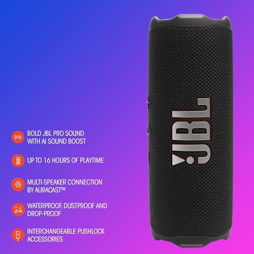 JBL Flip 7 hordozható Bluetooth hangszóró, vízálló (kék)