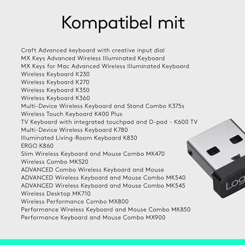 Logitech Unifying USB vevőegység (fekete)