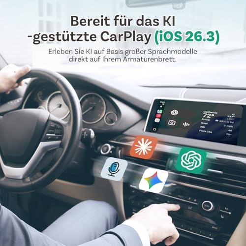 OTTOCAST Play2video Ultra 2026 AI Box, Wireless CarPlay & Android Car Adapter with YouTube, Prime Video, WiFi 6, Plug & Play, 4GB + 32GB for