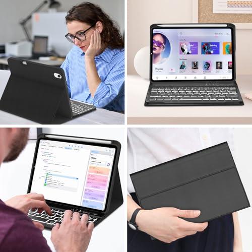 IVEOPPE iPad mini 7 (A17 Pro, 2024) / iPad mini 6. gen. (2021) 8,3" tok billentyűzettel, német QWERTZ, Bluetooth, leválasztható