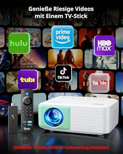 YOTON Y3 mini projektor, automatikus trapézkorrekció, 1080P támogatás, 15000 lumen (zöld)