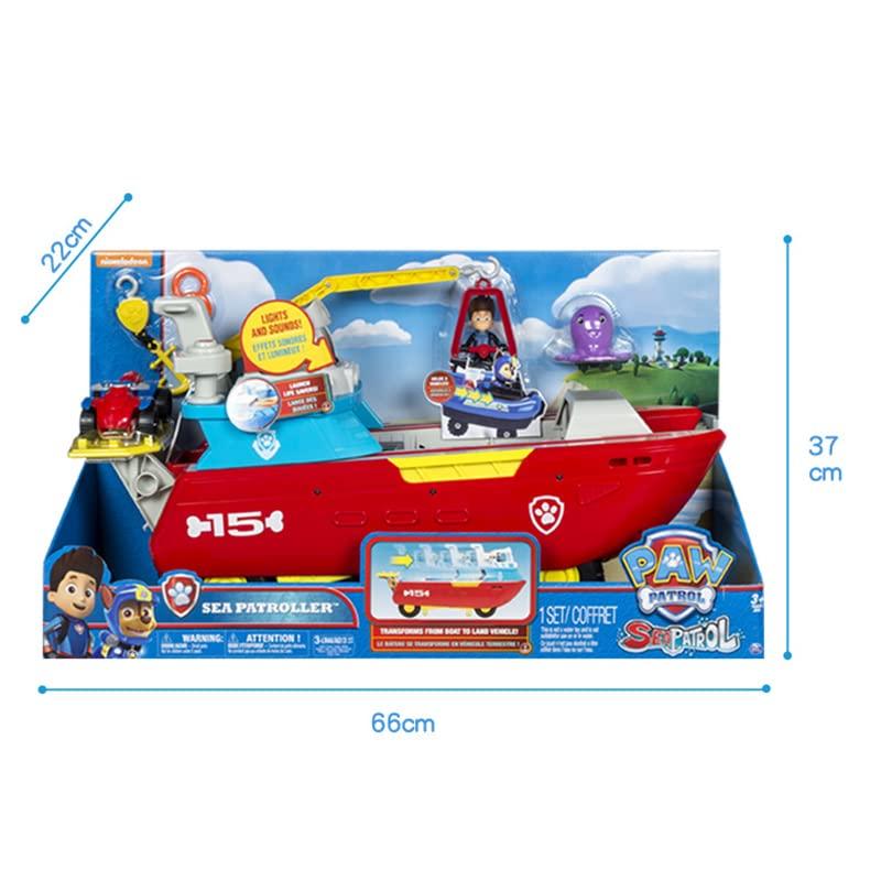 Paw Patrol 6037846 Sea Patroller hajó fénnyel és hanghatásokkal